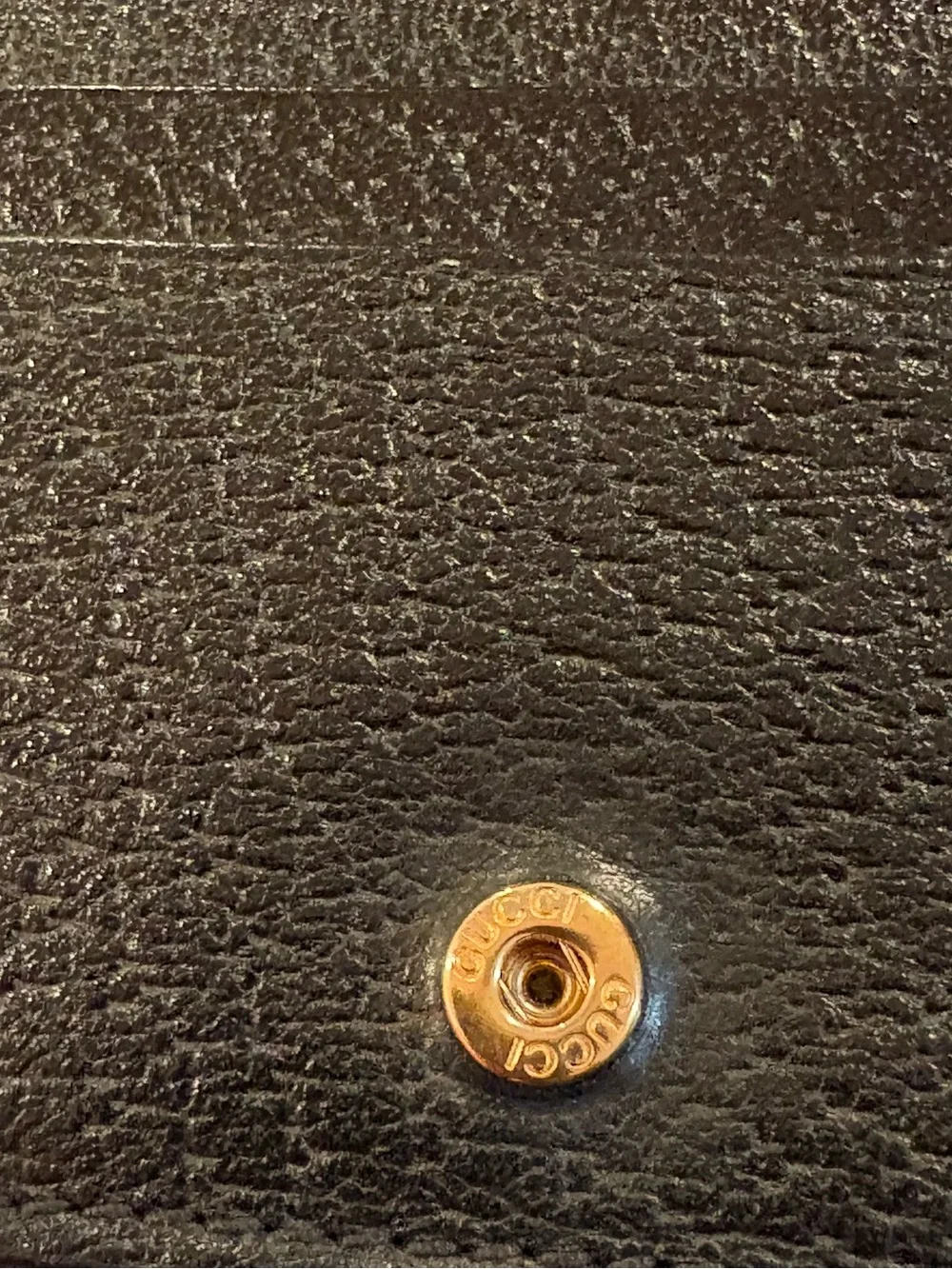 Gucci Black Leather Card Case Wallet